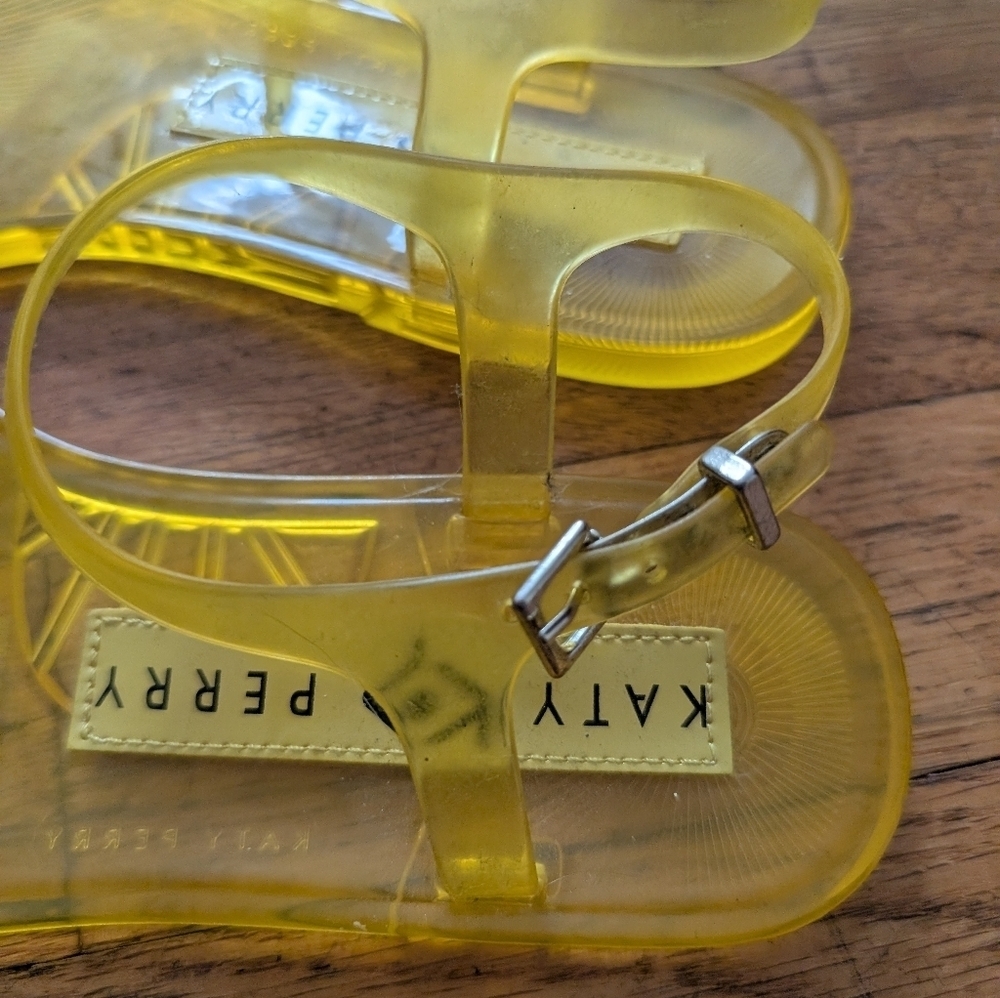 Katy Perry Collections Translucent Yellow Sandals - Picture 5 of 6